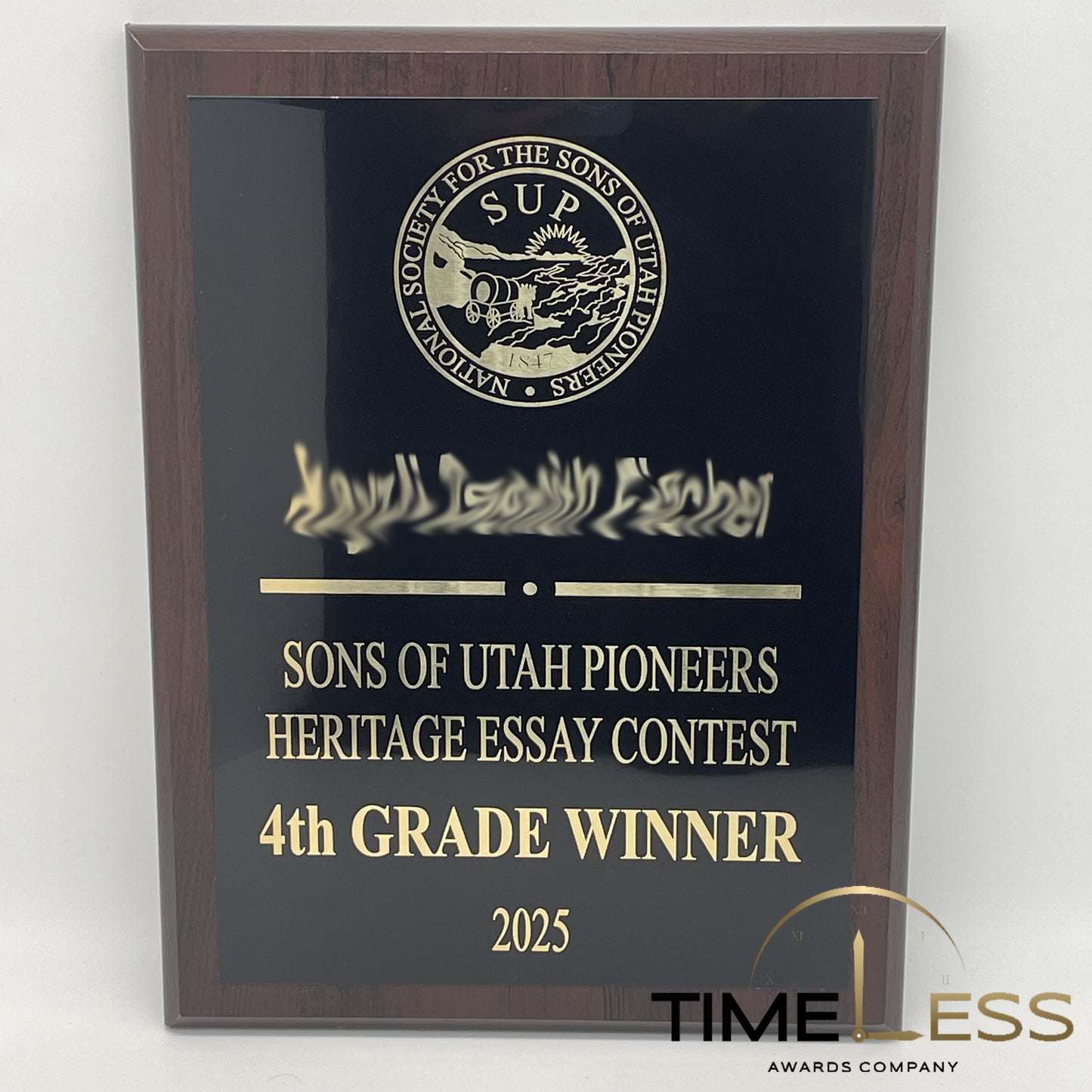 Cherry Finish Plaque