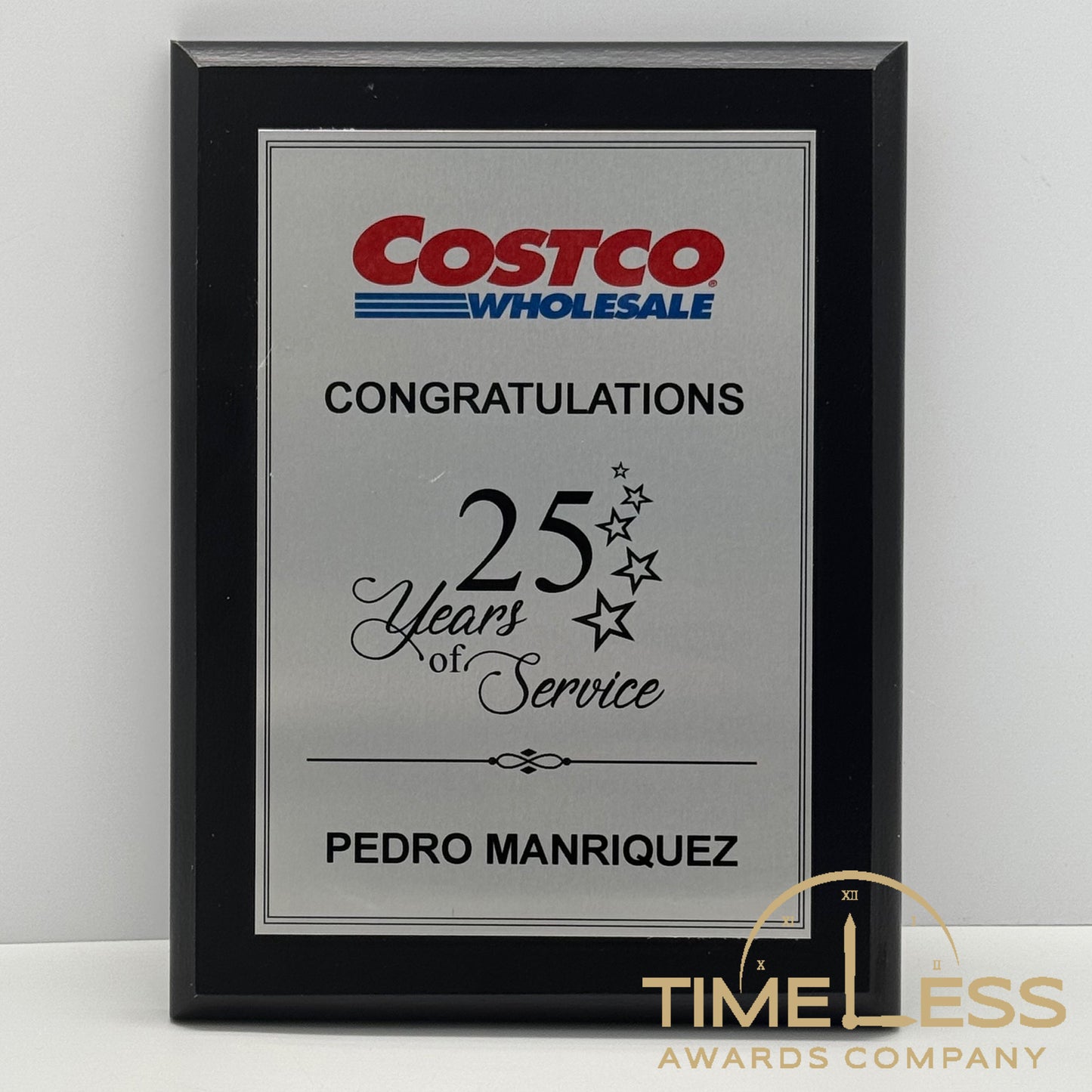 Black Finish Plaque
