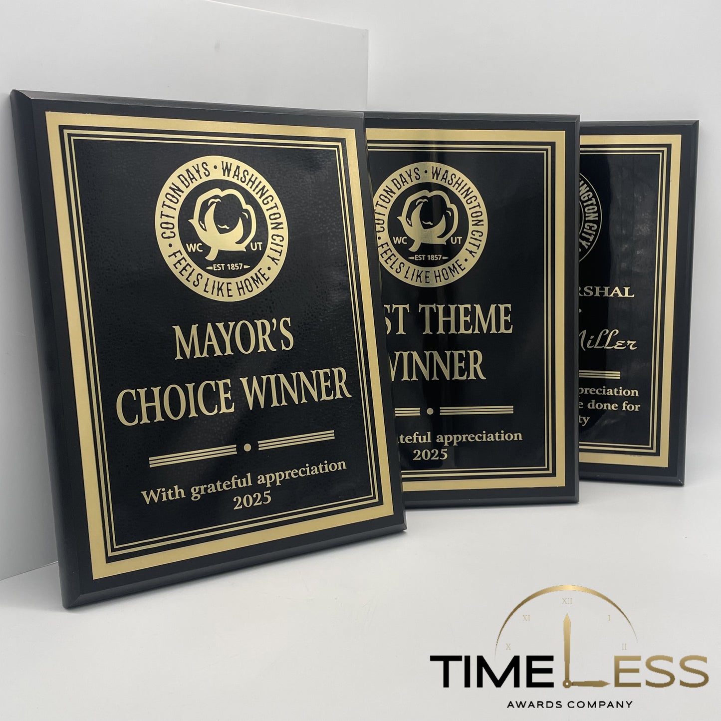 Black Finish Plaque