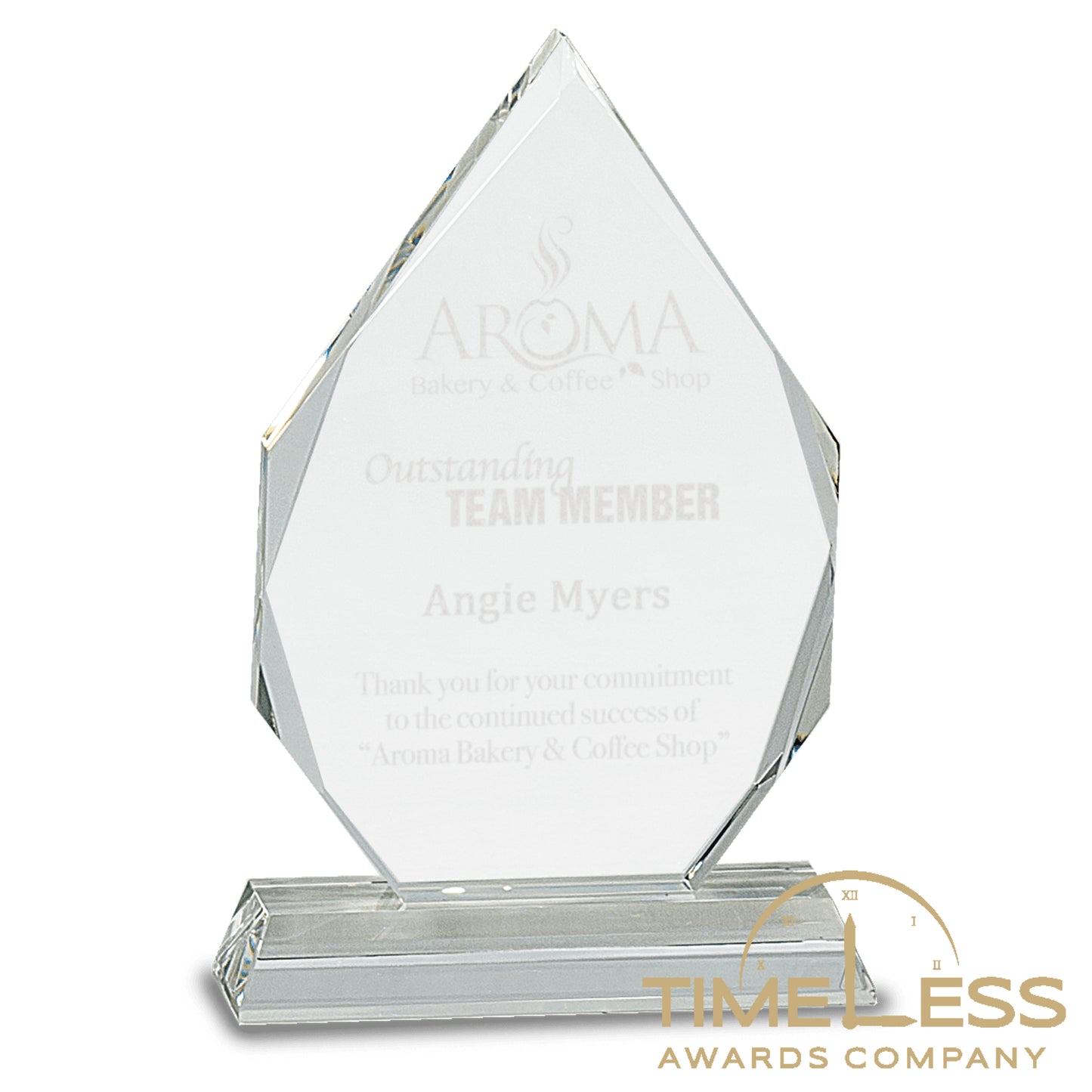 Diamond Crystal On Pedestal Base