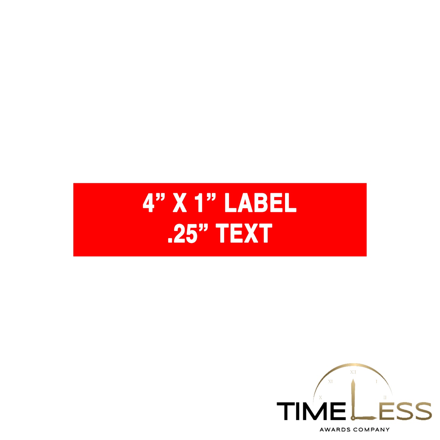 Red/White Custom Electrical Labels (6" Wide or Less)
