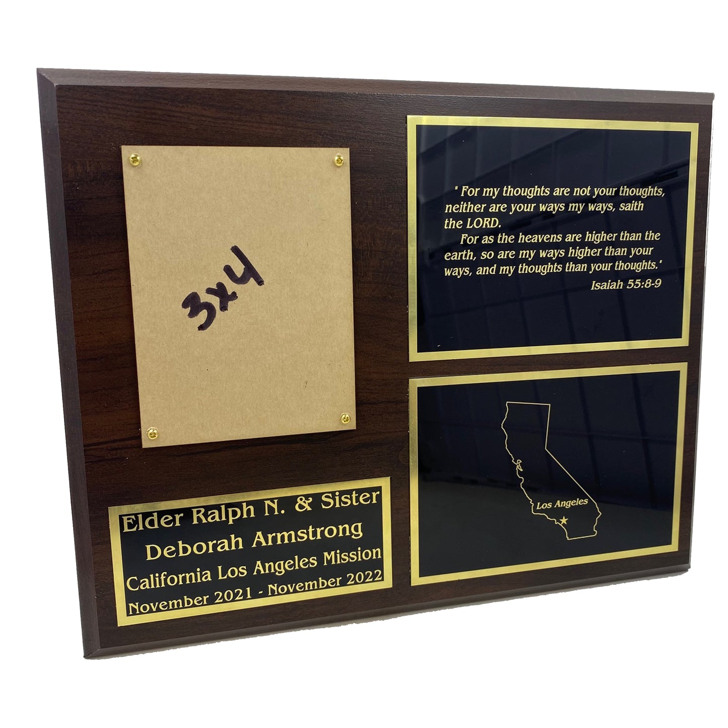 Missionary Plaque