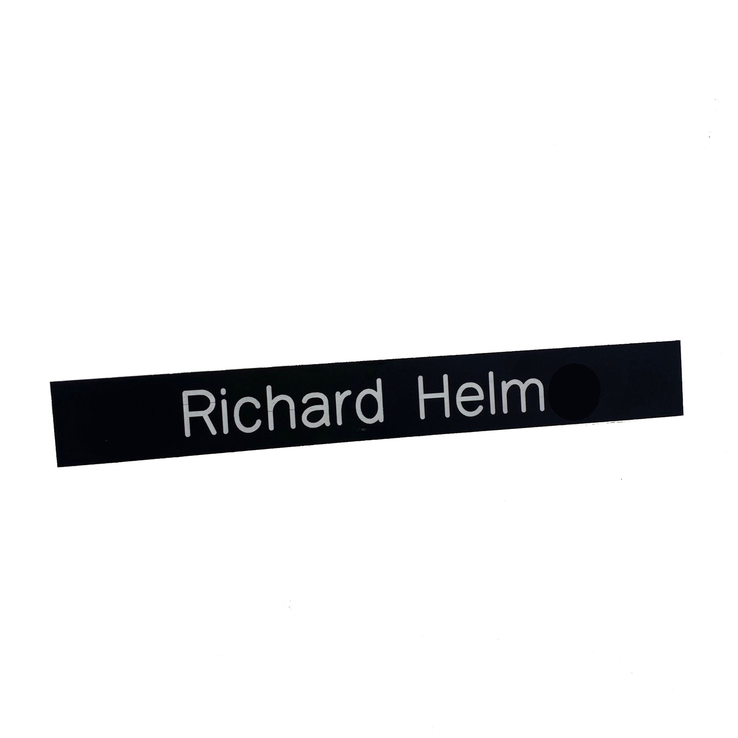 Black Plastic Plate (White Engraving)
