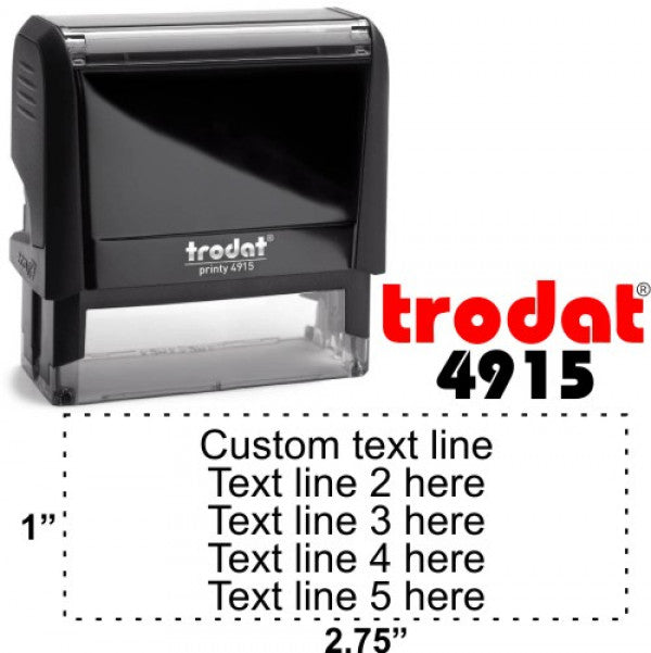 Custom Self-Inking Stamp 1" x 2 3/4". 4915