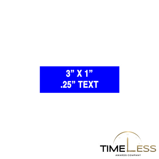 Blue/White Custom Electrical Labels (6" Wide or Less)